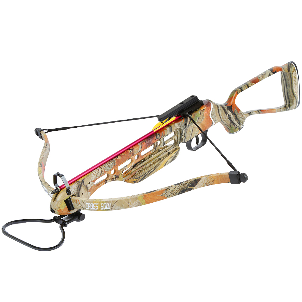 150 lb Black / Wood / Camouflage Camo Hunting Crossbow Bow +2 Arrows